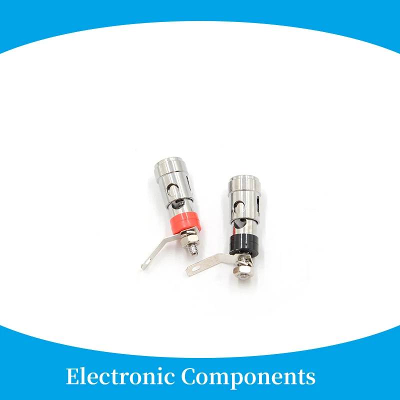 2 szt. Głośnik Audio AMP Terminal Binding Post Sprężynowy typ niklowany