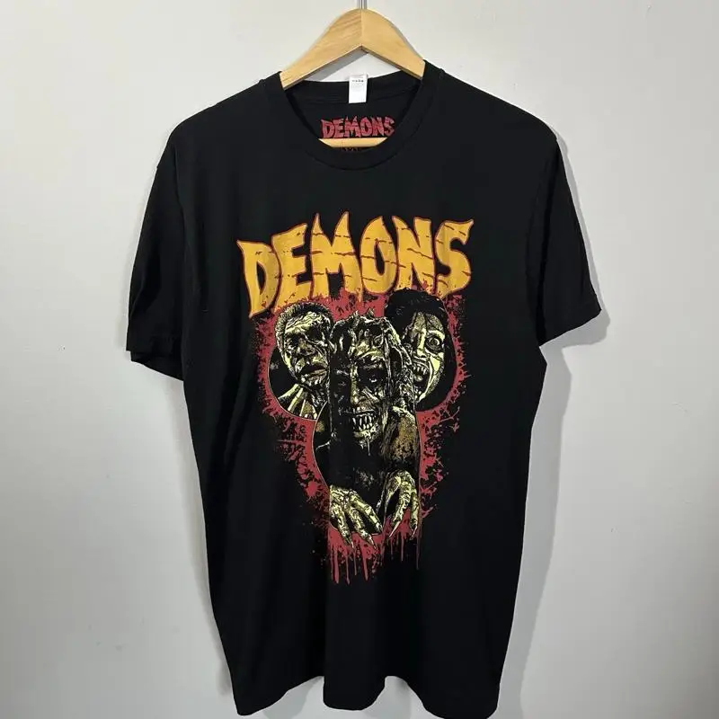 Dario Argento Demons Yellow Face Graphic Pallbearer Press T-Shirt