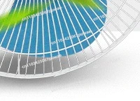 16 Inch Ceiling Mounted Fan Plastic Blade 360° Oscillating Quiet for School Dormitory FB-40DS
