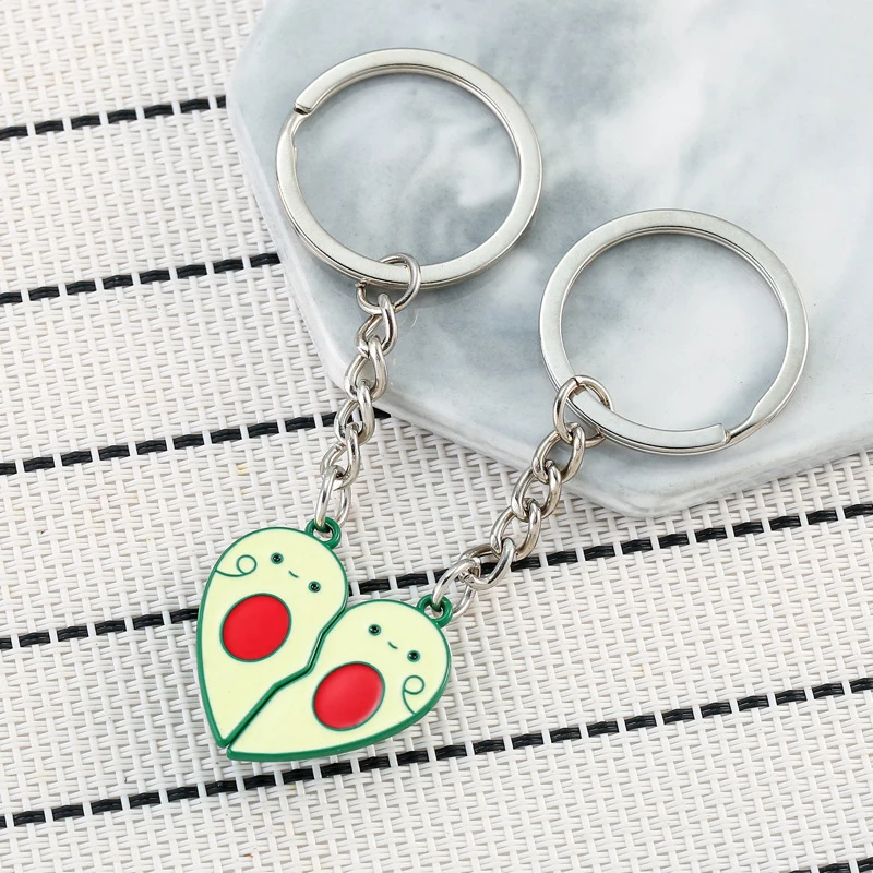 

Cartoon Avocado Couple Best Friend Magnetic Keychain Couple Backpack Pendant Gift