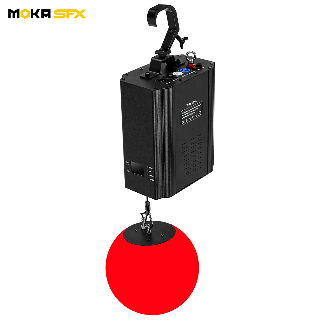 MOKA 6pcs/lot Winch Machine LED 3D Lifting Ball DMX Kinetic Light LED Sphere Lights for Bar Disco Shopping Mall Concert