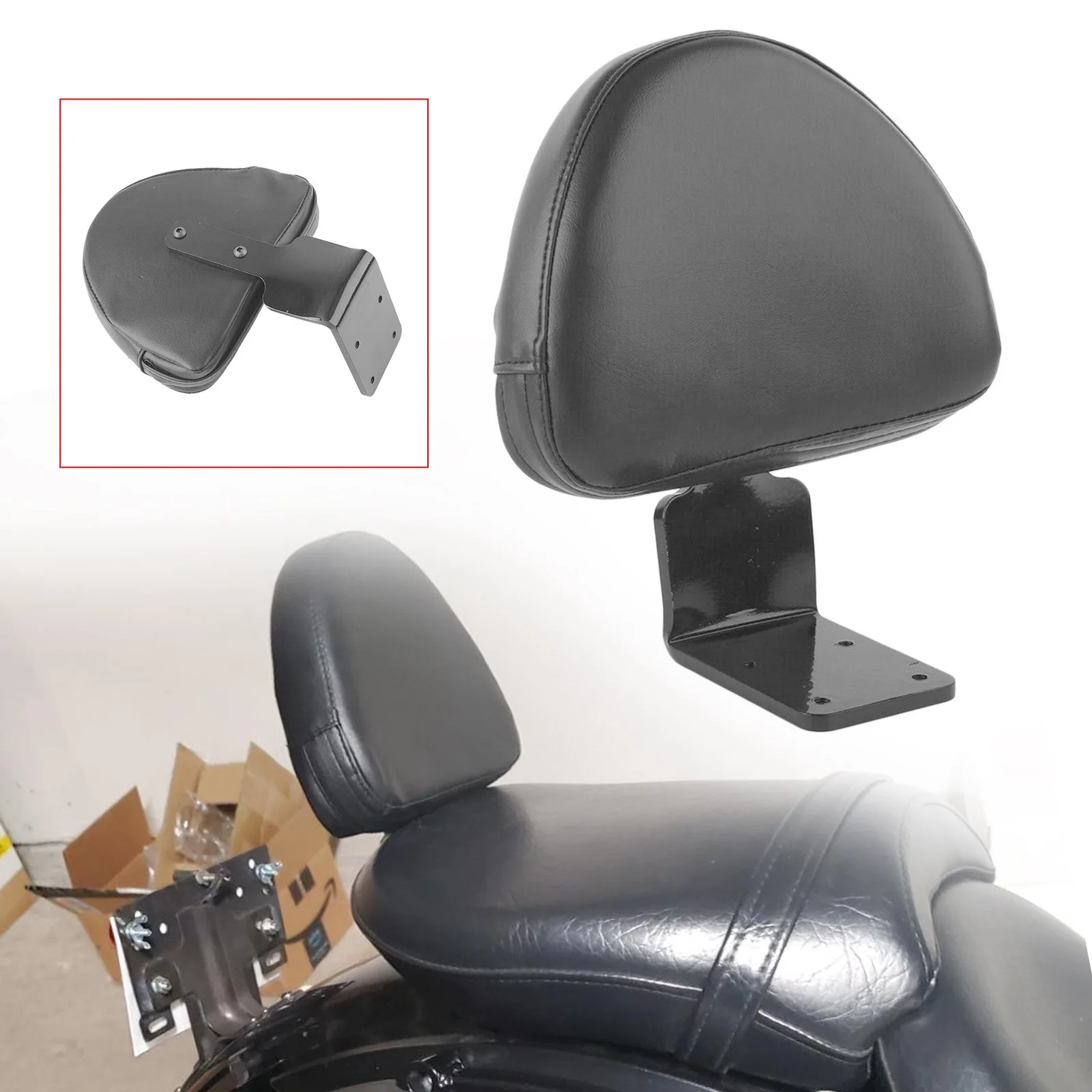 Motorcycle Passenger Rear Backrest Seat Sissy Bar Motocross Driver Backrest Pad Kit For Victory High-Ball Vegas Kingpin 8 Ball