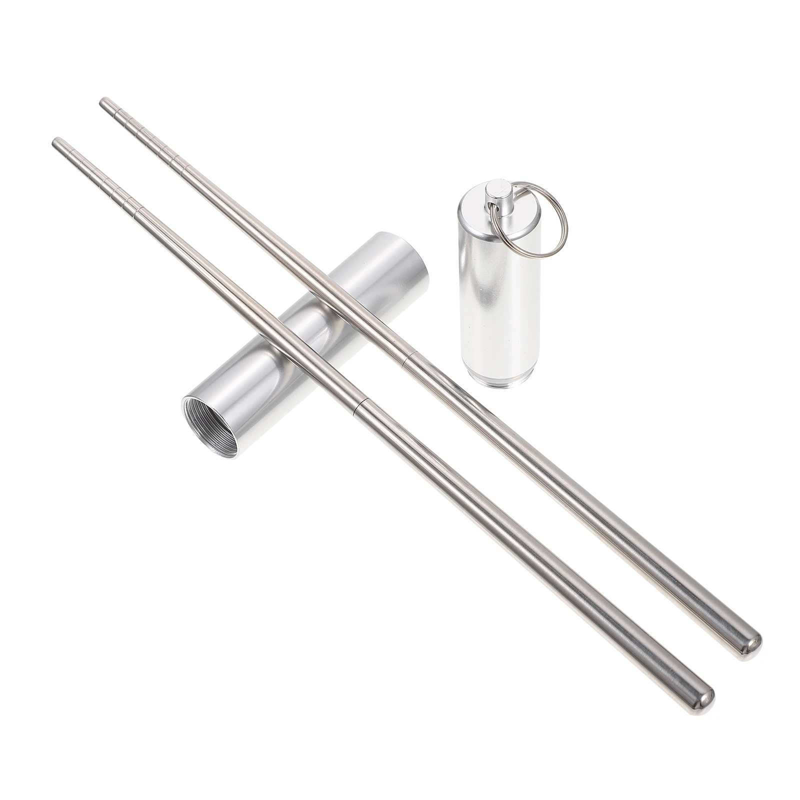 

1 Set Stainless Steel Cutlery Set Lightweight Tableware Smooth No Burrs Portable Storage Pouch Included For Parties