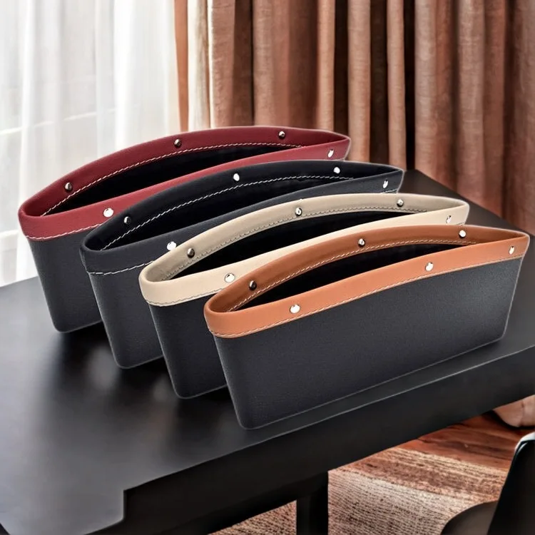 Car Seat Gap Storage Box Auto Seat Crevice Organizer Pocket Multifunctional Side Slit Catcher Holder For Phone Keys Cards image 5