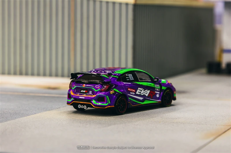 Tarmac Works 1:64  Civic Type R FK8 EVA Racing Model Car