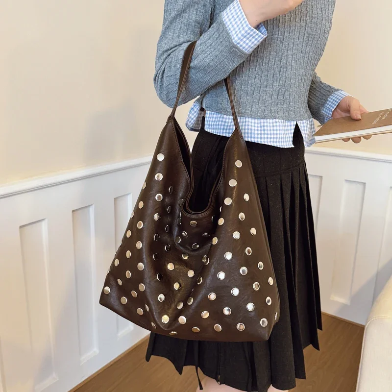 

High End Women Luxury Leather Shoulder Bag Elegant Fashion Tote Handbag Daily Crossbody Chic