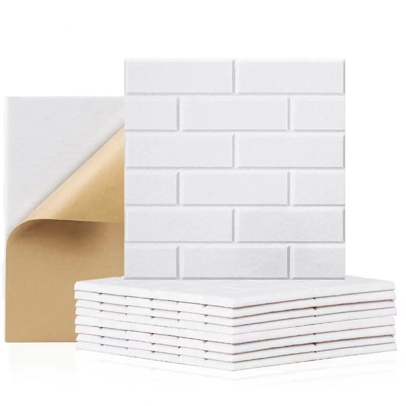 Paneles acústicos tallados con forma autoadhesiva, Material de fibra de poliéster, paneles acústicos creativos insonorizados para paredes