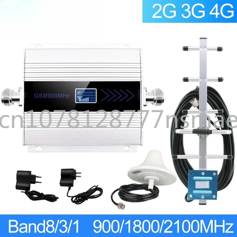 

900MHz LTE 1800MHz UMTS 2100MHz Repeater Cellular Amplifier Mobile Network Booster 2G 3G 4G Booster+Ceiling