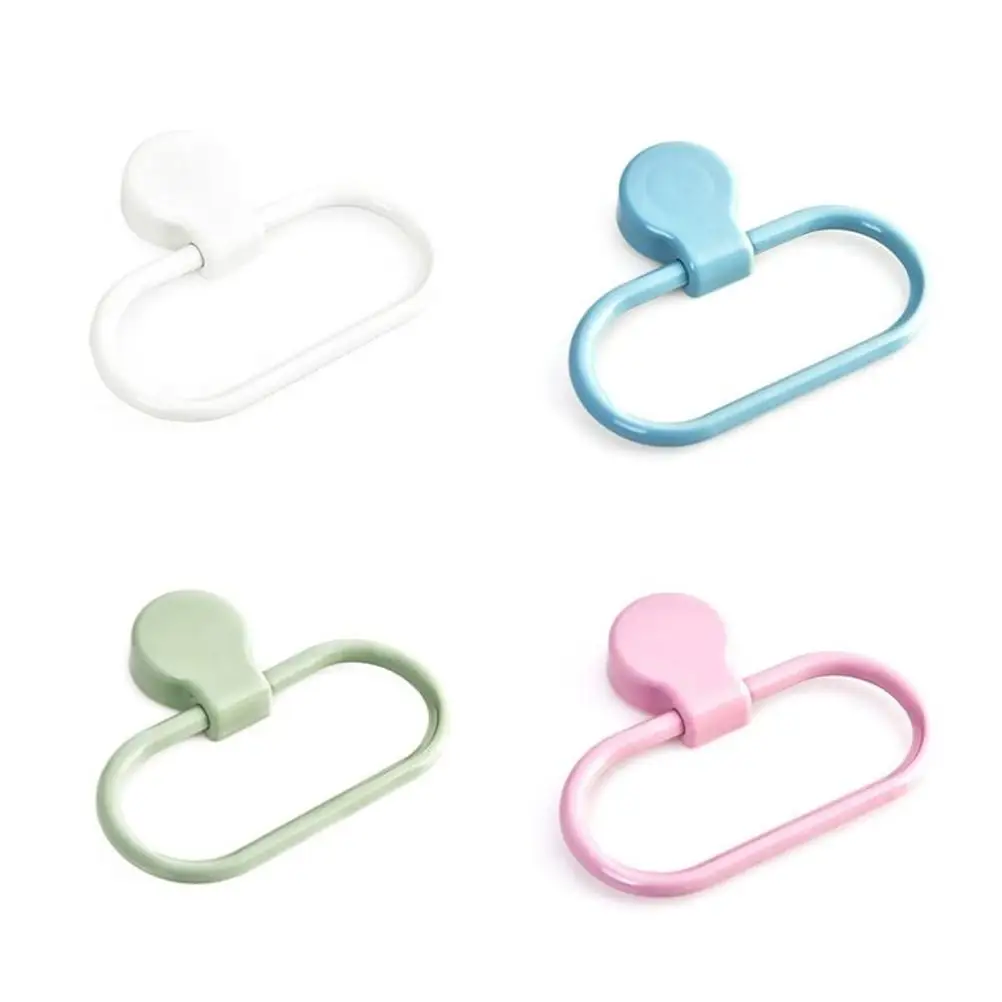 

Towel Ring No Drilling Holder Bath Rings Adhesive for Bathroom Coat Hanger Practical Green