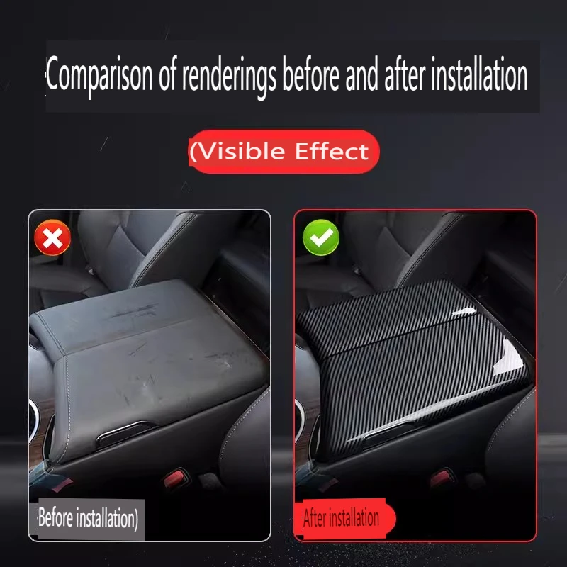 Car Center Console Armrest Storage Box Panel Cover Trim Car Accessories For Toyota Land Cruiser 300 LC300 2023 2024