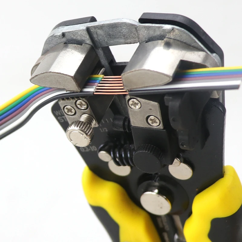 Kabelabisolierzange, Kabelschneider, praktische elektrische, automatische, multifunktionale Reparatur- und Crimpwerkzeuge, Abisolierzange, 0,2–6 mm². – Detail 7