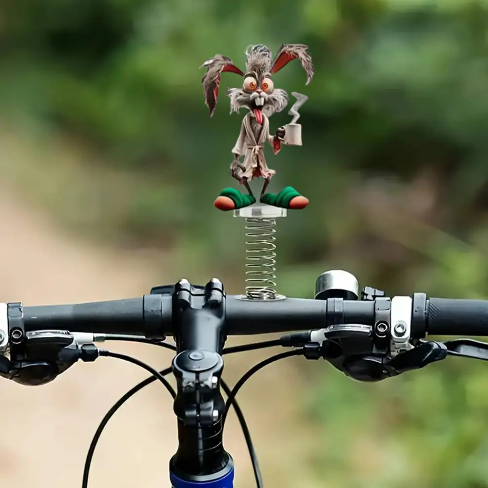 

2D Funny Big-mouthed Monkey Car Ornament Cute Acrylic Spring Shake Ornament For Bicycle Car Center Console Desktop Decorati L8N2