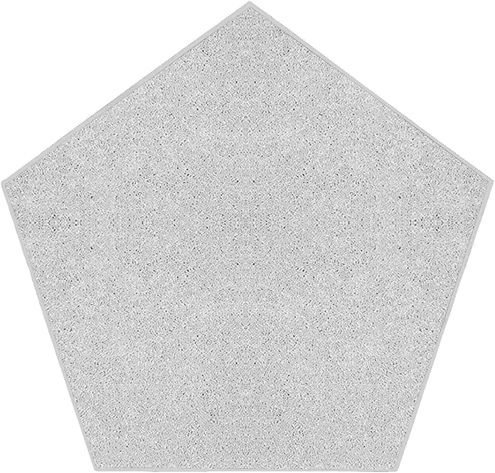 

Pet Friendly Solid Color Area Rugs Off White - 7' Pentagon