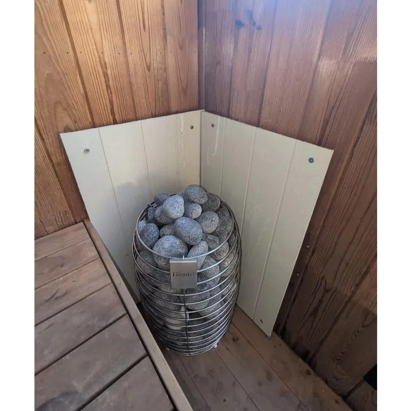 Hochwertiger elektrischer Saunaofen für den privaten und gewerblichen Gebrauch in der Farbe Schwarz oder Silber von 9 kW bis 15 kW Leistung