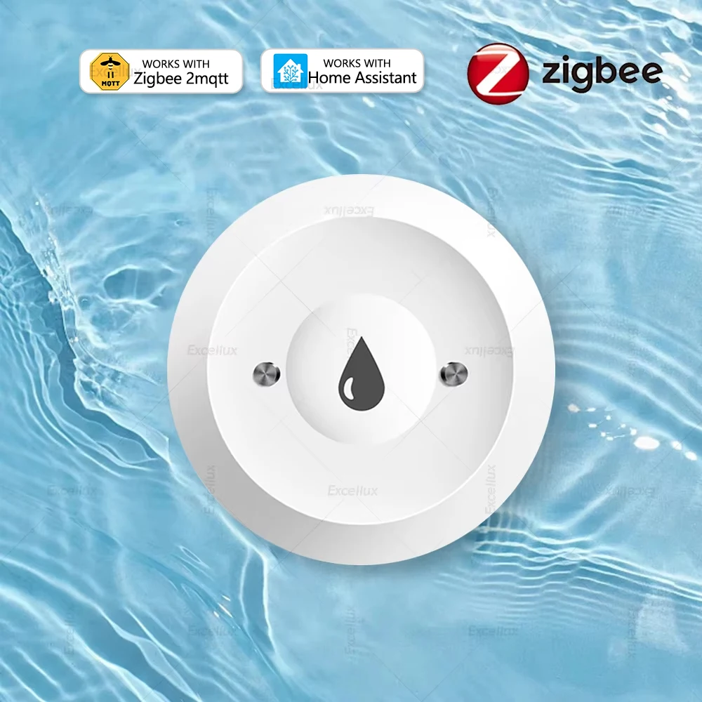 Zigbee Water Detector Leakage Sensor Alarm Leak Detector Smart Home Security Real Time Monitoring Support Home Assistant Z2Mqtt