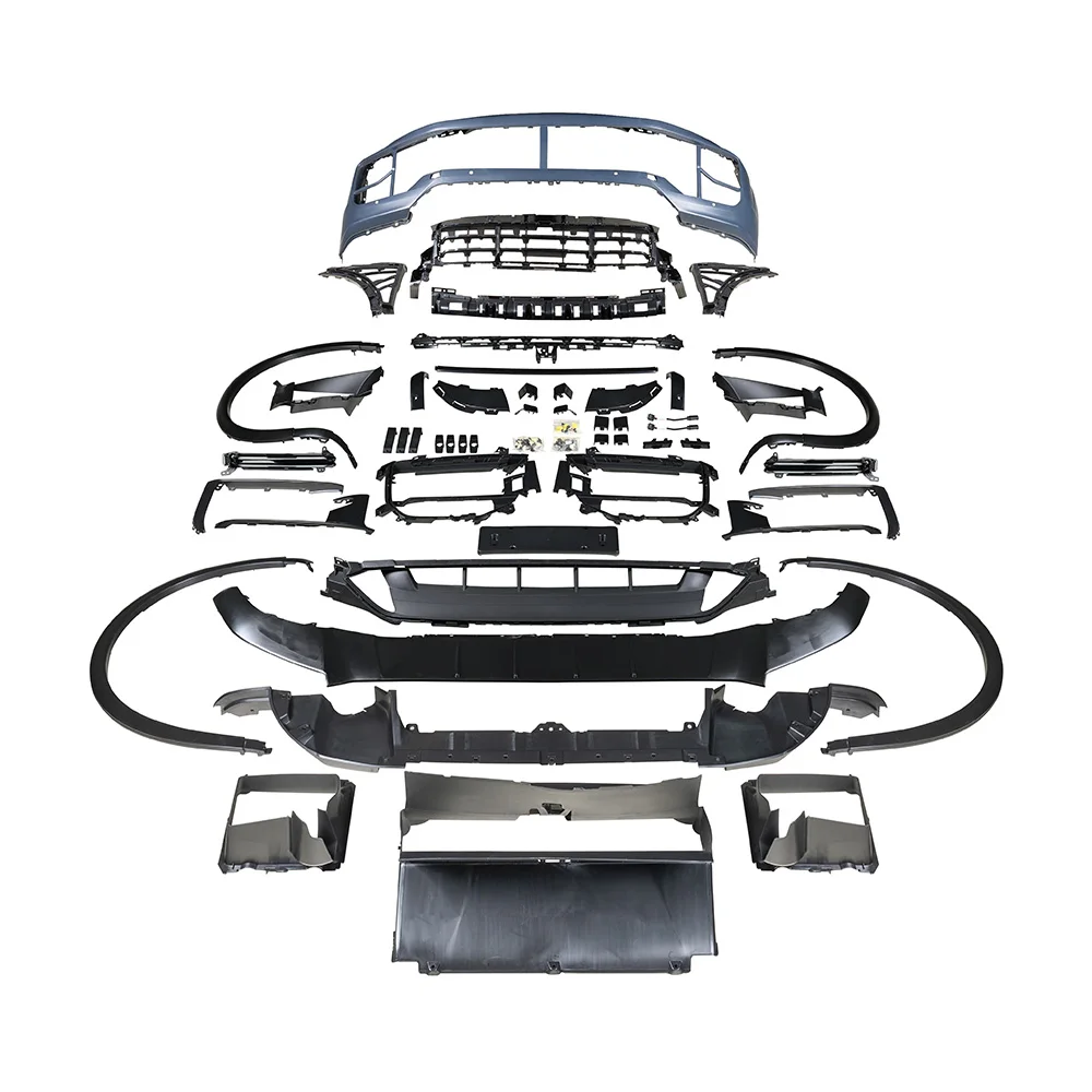 

Easy-install FORCayenne Upgrade 24 GTS Style PP Front Bumper Assembly Wheel Arch BODYKIT 2011-2014