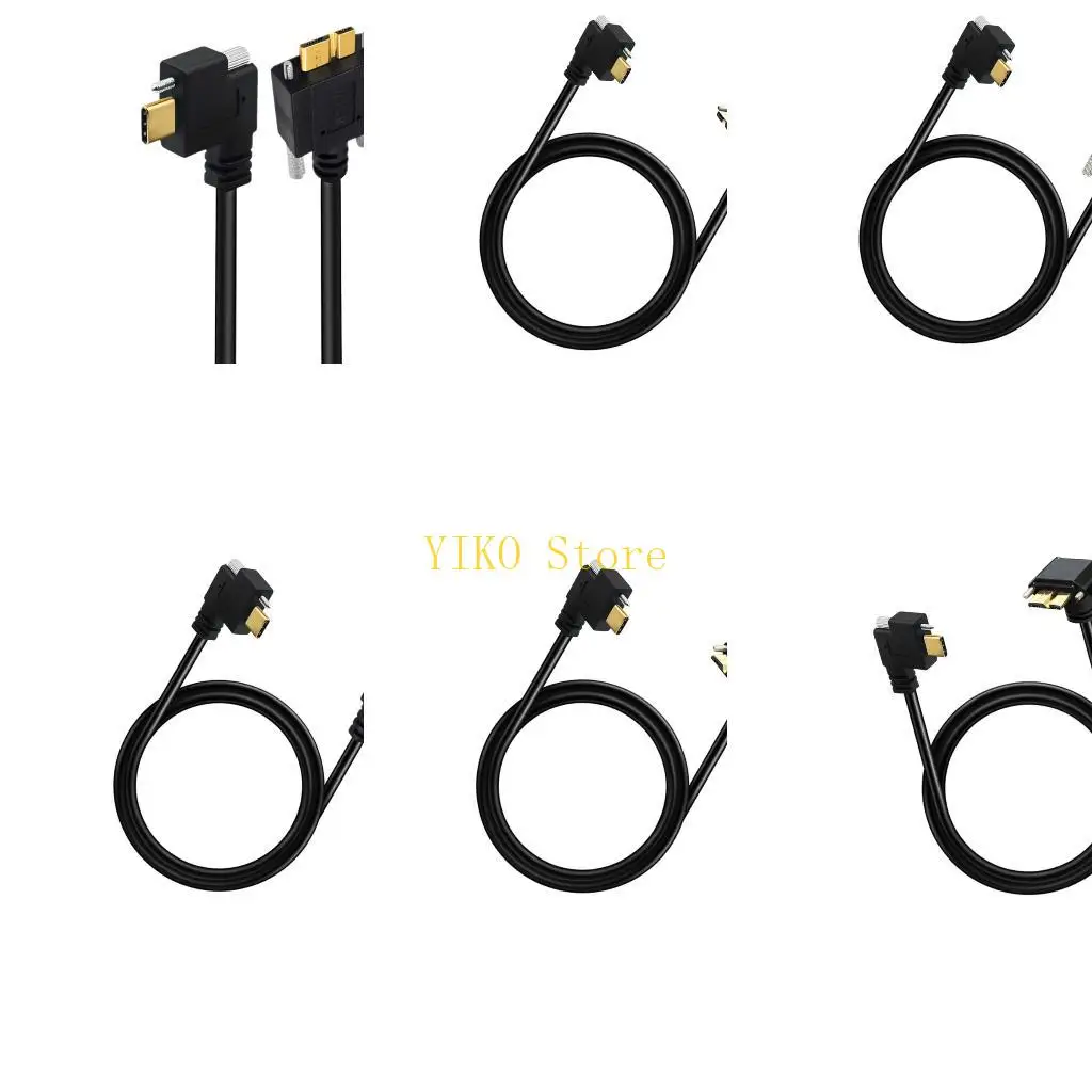 K32C Locking Data Cable for Panel Mount USB Equipment Wiring Use Tasks