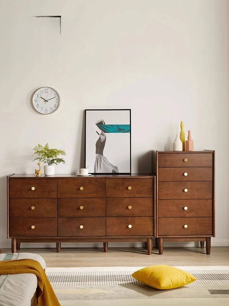 

Four , five chest cabinets, simple modern bedroom , lockers, Nordic solid wood six nine ch