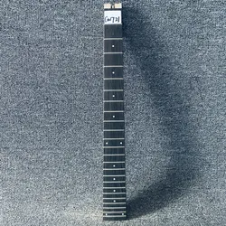 GN721 Headless Electric Guitar Unfinished 24 Frets Neck Right Hand Maple with Rosewood 648 Scales for DIY Replace