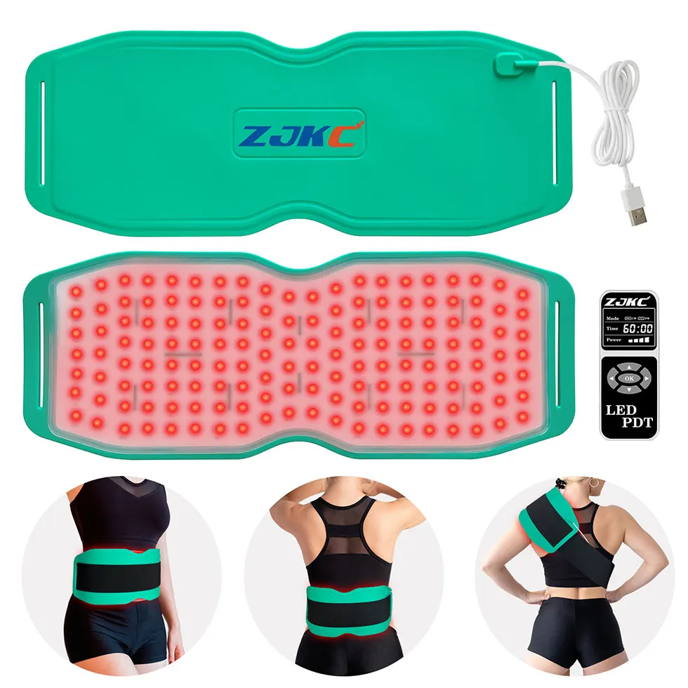 ZJKC 450pcs Near Infrared Led Panel 660nm 850nm 940nm Silicone Infrared Pad for Back Pain Stiffness Of The Joints Weight Loss