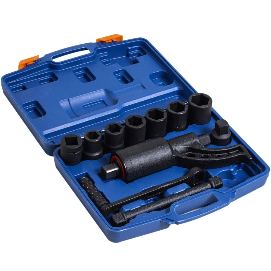 

Durhand 7Piece Torque Multiplier Lug Wrench Set Blue Black with Carry Case Handy Tools