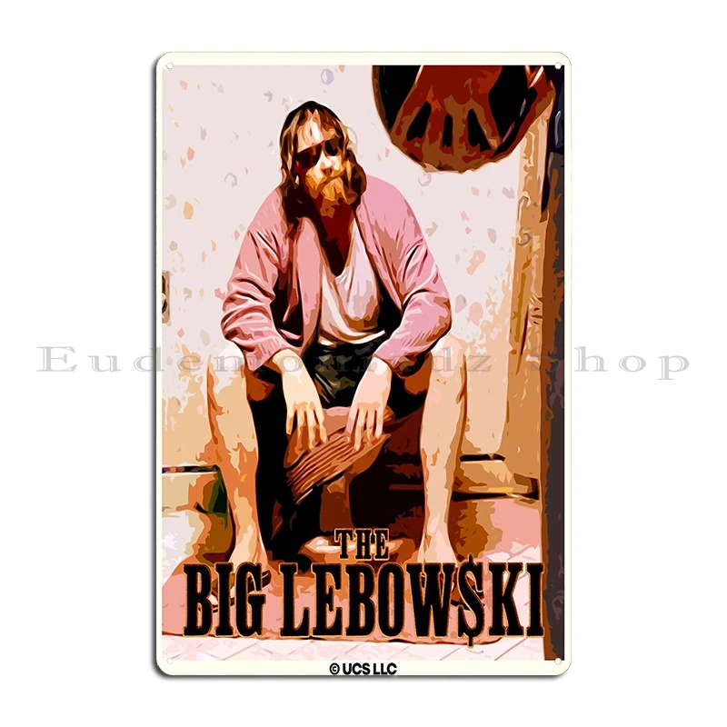 The Big Lebowski retro poster. Birthday party gifts Officially licensed merch Metal Wall Wall Decor printed Club Tin Sign Poster