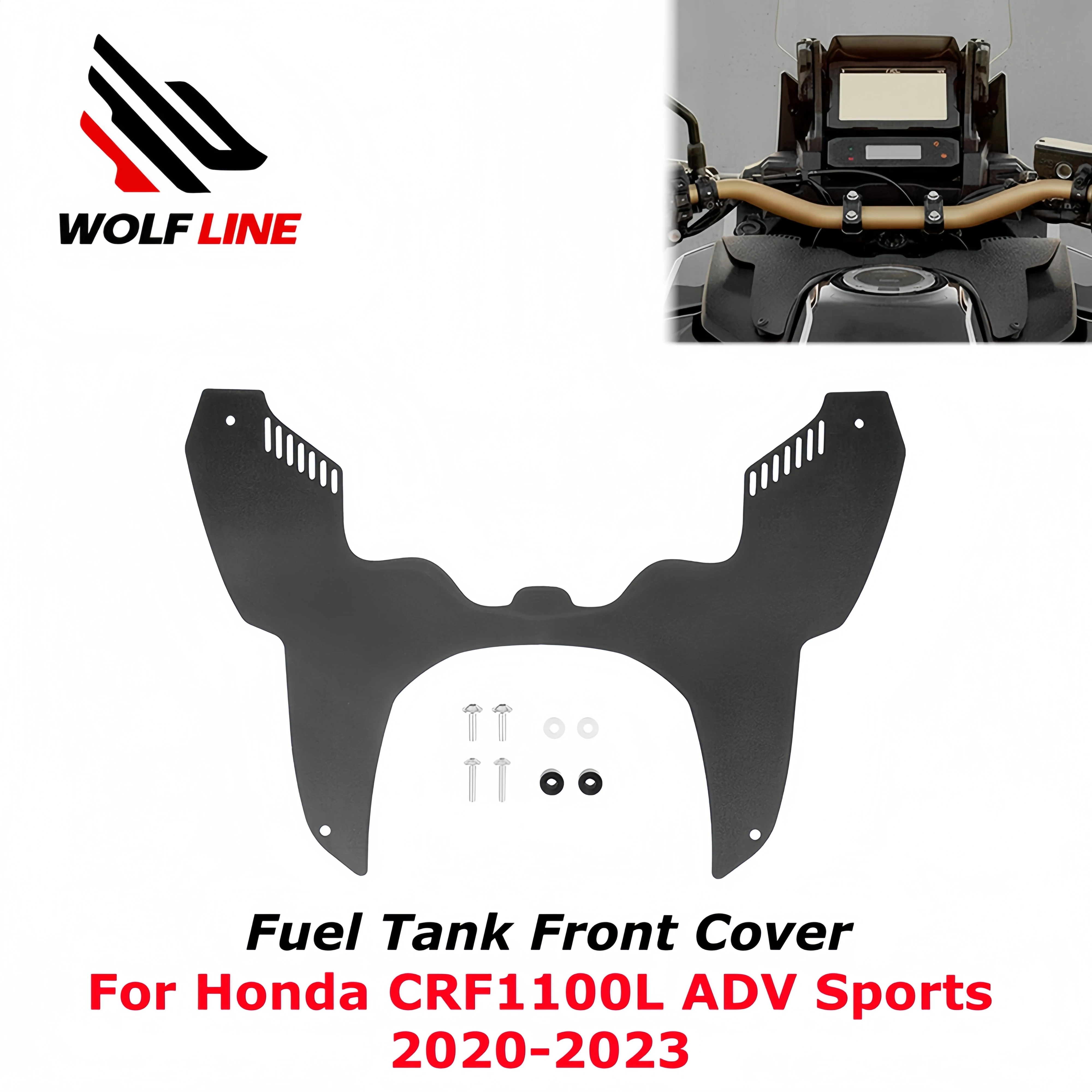 

For Honda CRF1100L ADV Sports 2020-2023 Fuel Tank Front Cover for CRF 1100 Adventure Sports Forkshield Updraft Deflector Cover