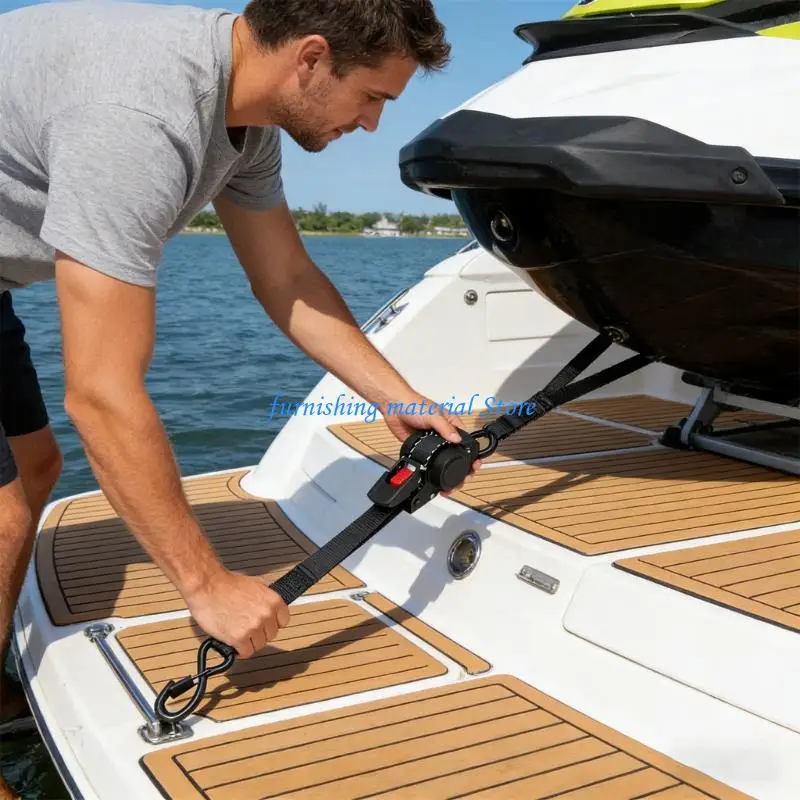 

Y5GD Auto Straps For Cargo Tape Retractable Belts Motorcycles Ratchet Strap For Load Luggage Strap Ratchet Tensioner Belt