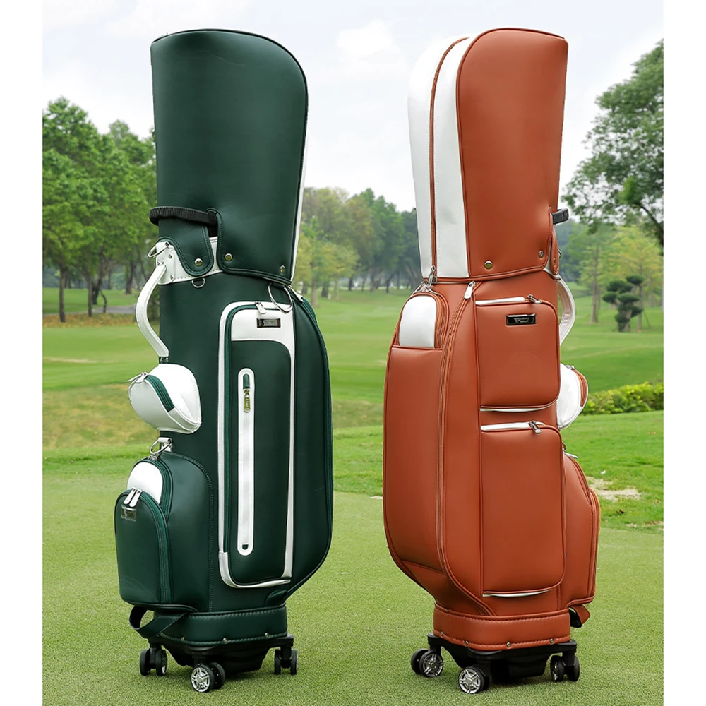 PGM waterdichte microfiber golftas voor vrouw, trolley tas, vier wielen, kan worden geduwd/gesleept, trekstang tas, QB127