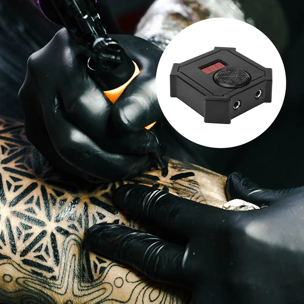 

Digital Voltage Regulator Tattoo Power Adapter with Clear LED Display Stable Performance for Tattoo Artists Tattooing Supplies