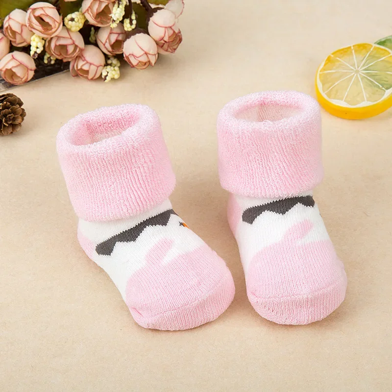 Baby Socks Girls Boys Print Thick Terry Clothes Newborn Accessories Kids Children Toddlers Slipper Gift Clothes Infant Stuff