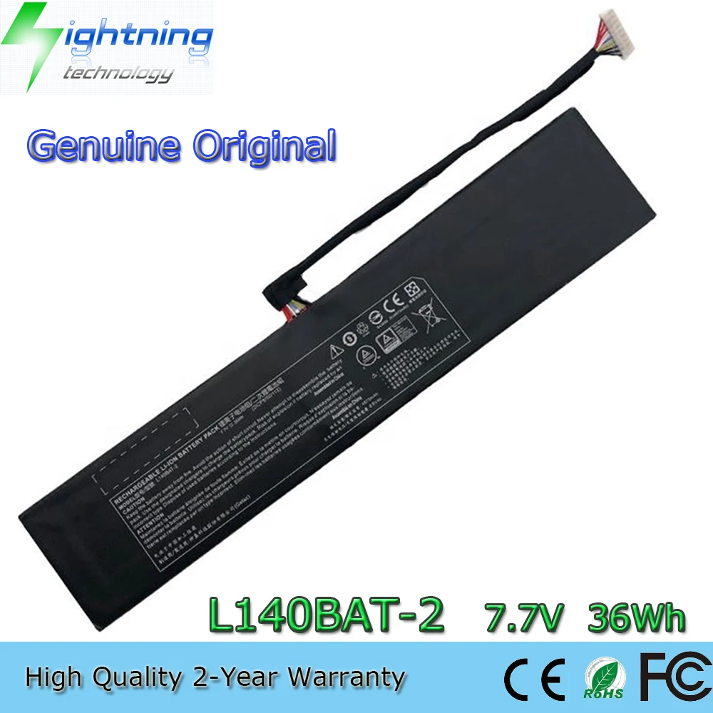 New Genuine Original L140BAT-2 7.7V 36Wh Laptop Battery for EPSON Gigabyte RC14 U4 UD Clevo 6-87-NS70S-72B00 6-87-L140S-32B01