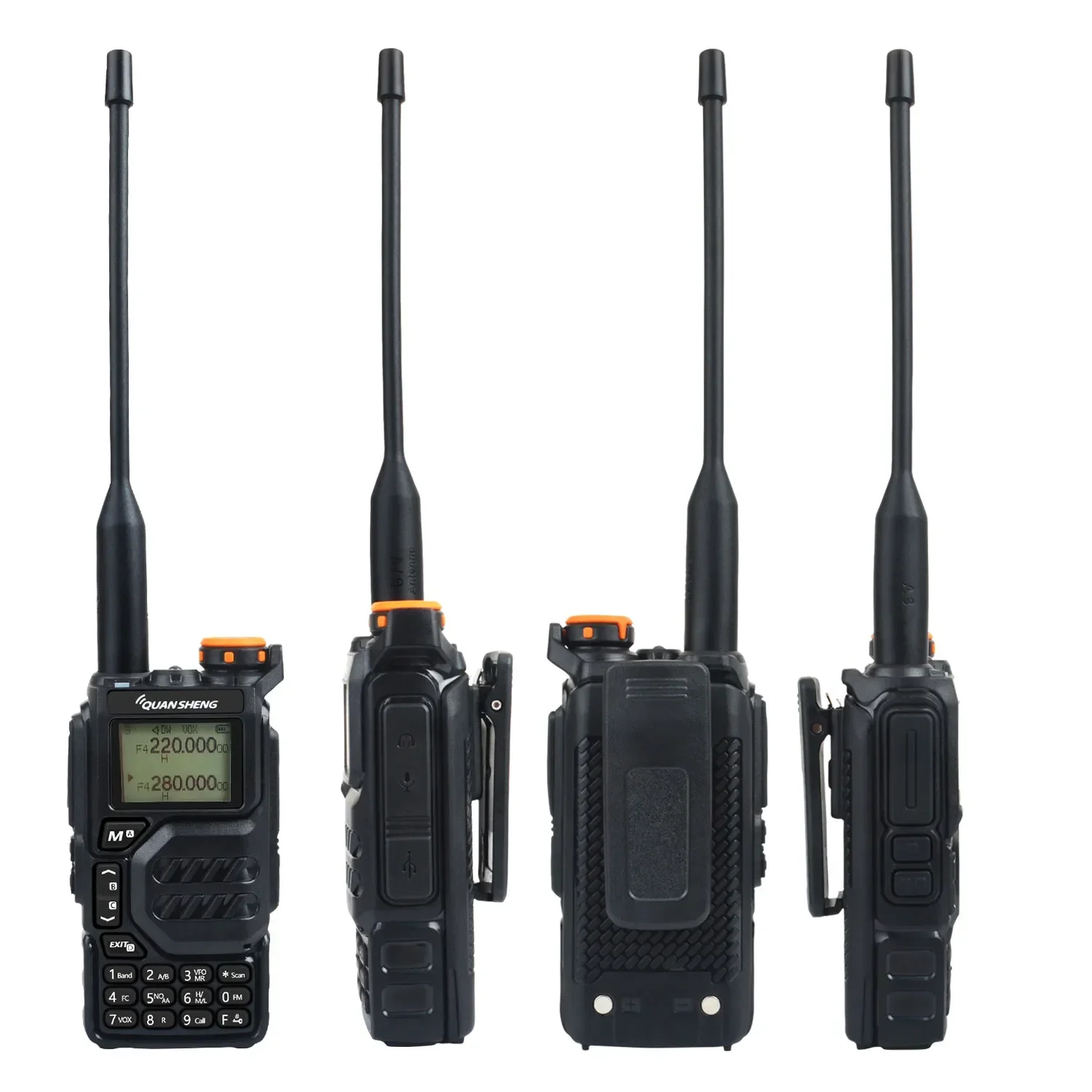 50-600MHz RX Walkie Talkie Long Range Quansheng UV-K5 VHFUHF 136-174MHz 400-470MHz RX TX Both DTMF VOX FM Wireless Freq Radio