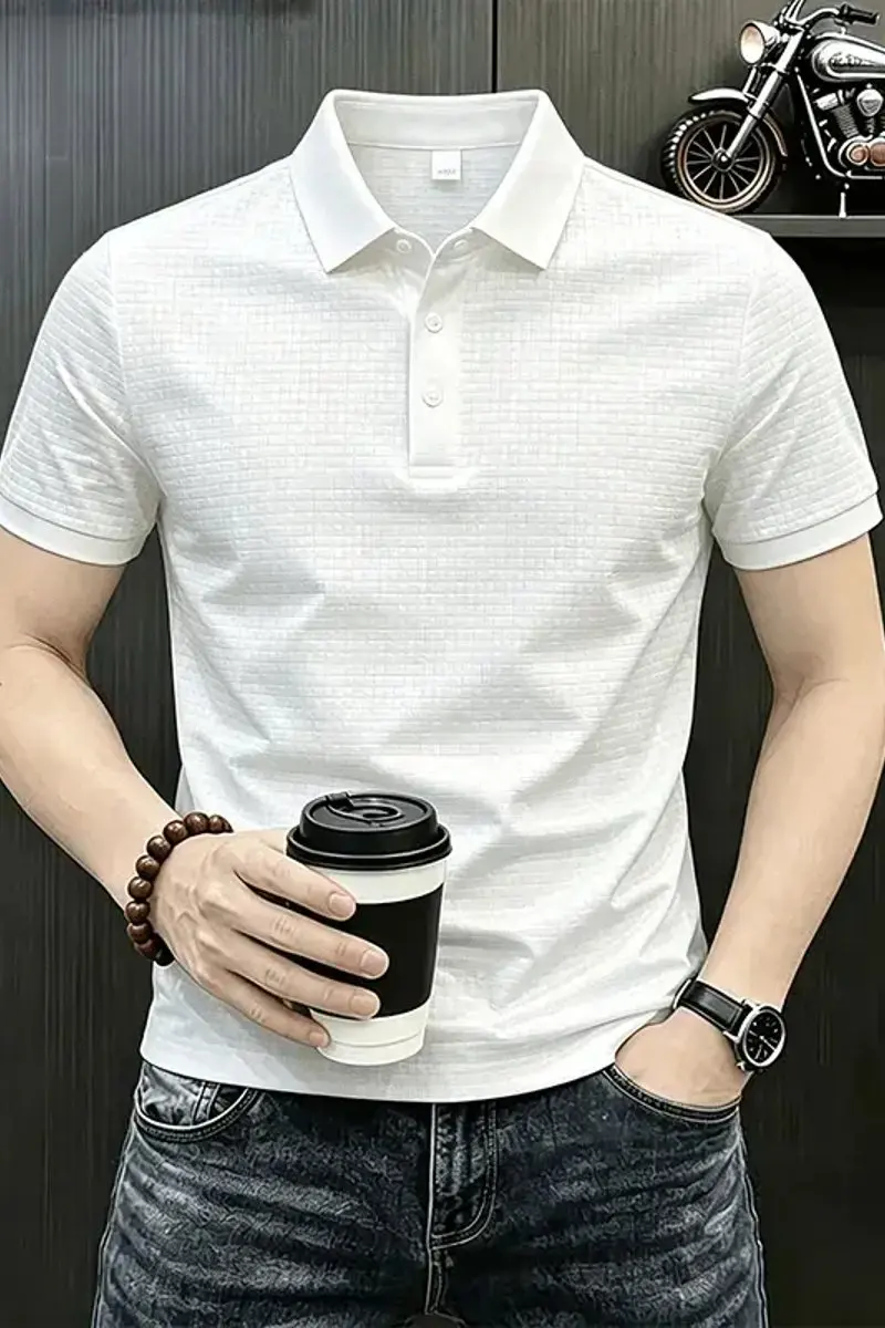 2026 Summer New Style Men's Casual Short-Sleeved T-Shirt Versatile Top - Polo Shirt