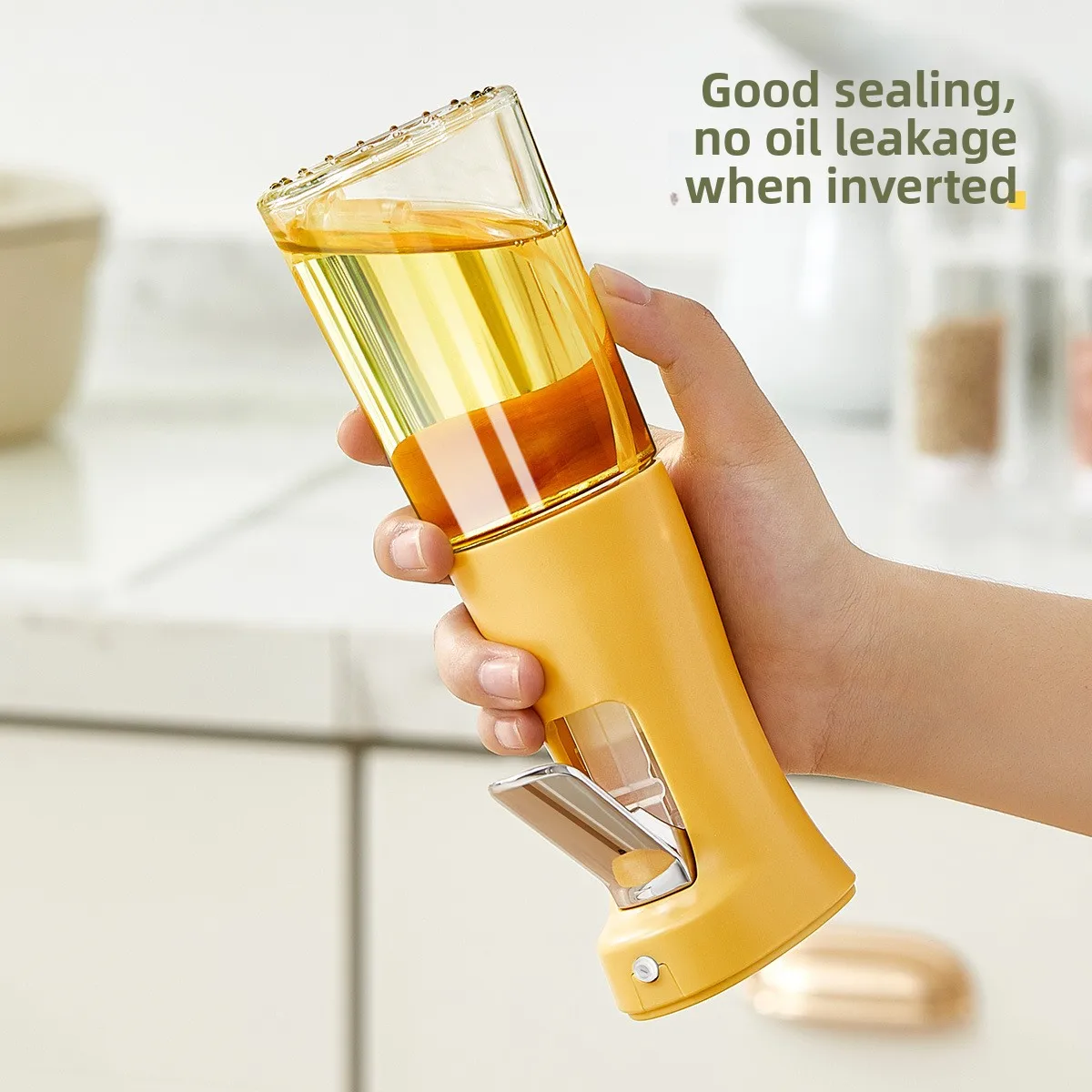 

Automatic Gravity Oil Bottle Leakproof Glass Kitchen Condiment Bottle for Oil Vinegar Soy Sauce