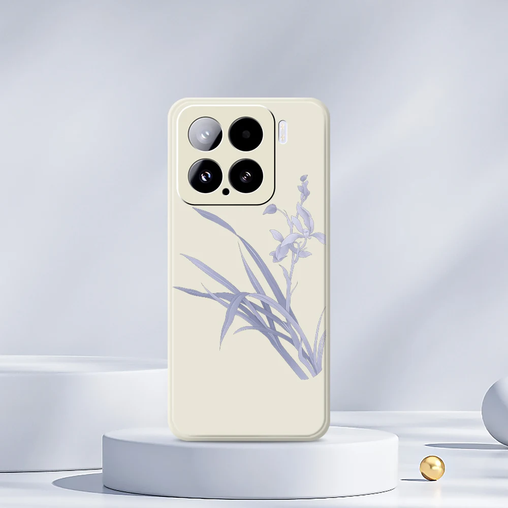 เคสโทรศัพท์ลายกล้วยไม้ สำหรับ Xiaomi Mi 15 Ultra Mi 14T 13T 12T 11T Pro เคสซิลิโคนสำหรับ Xiaomi Mi 13T Pro Mi 11T Pro