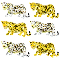 2pcs Leopard Balloons Woodland Animals Leopard Hunting Cheetah Balloon Jungle Safari Birthday Party Decoration Kids Gifts Globos