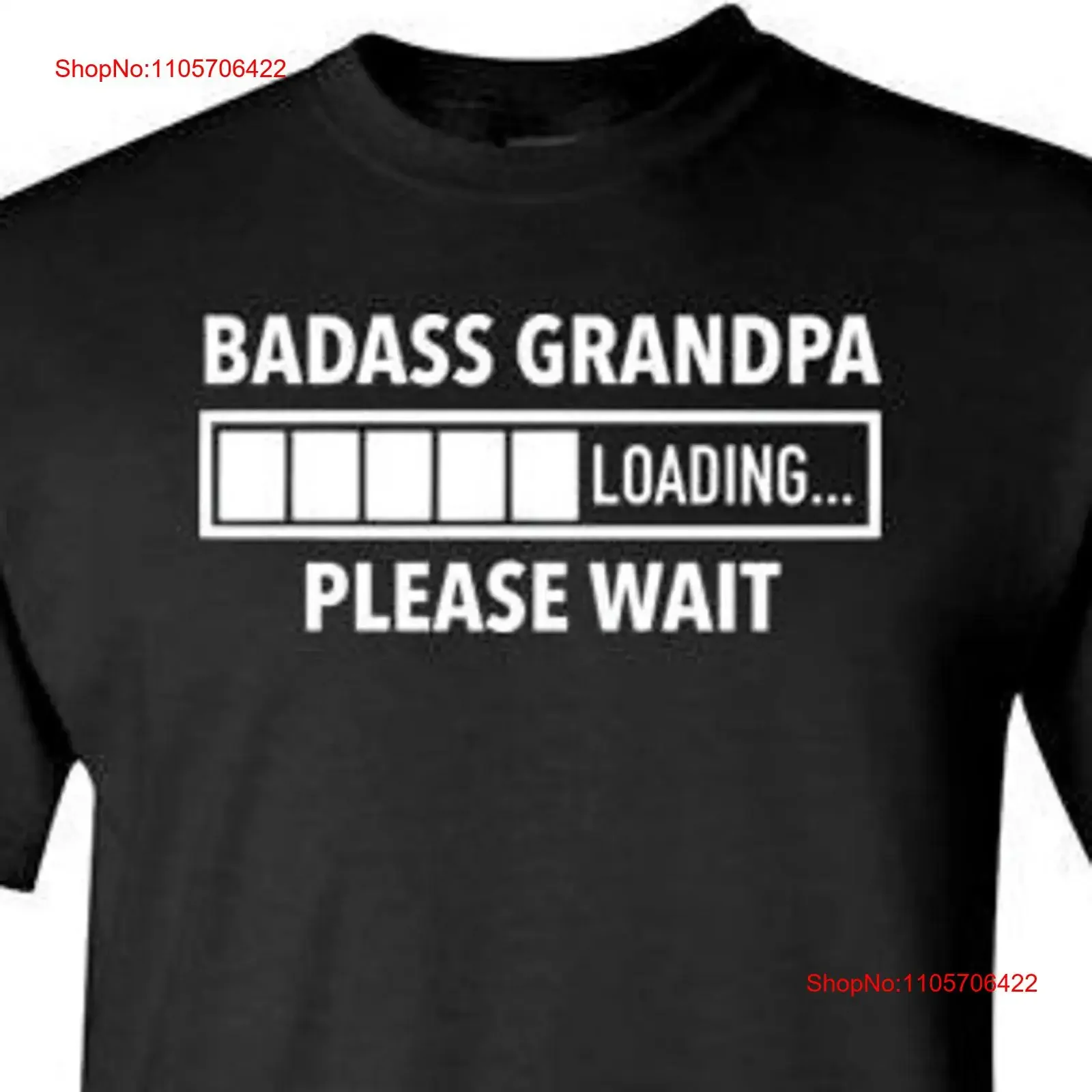 Badass Grandpa Loading T Shirt New to Be Funny Future Promoted vintage Washed Stretched Top For Everyday Wear homme streetwear