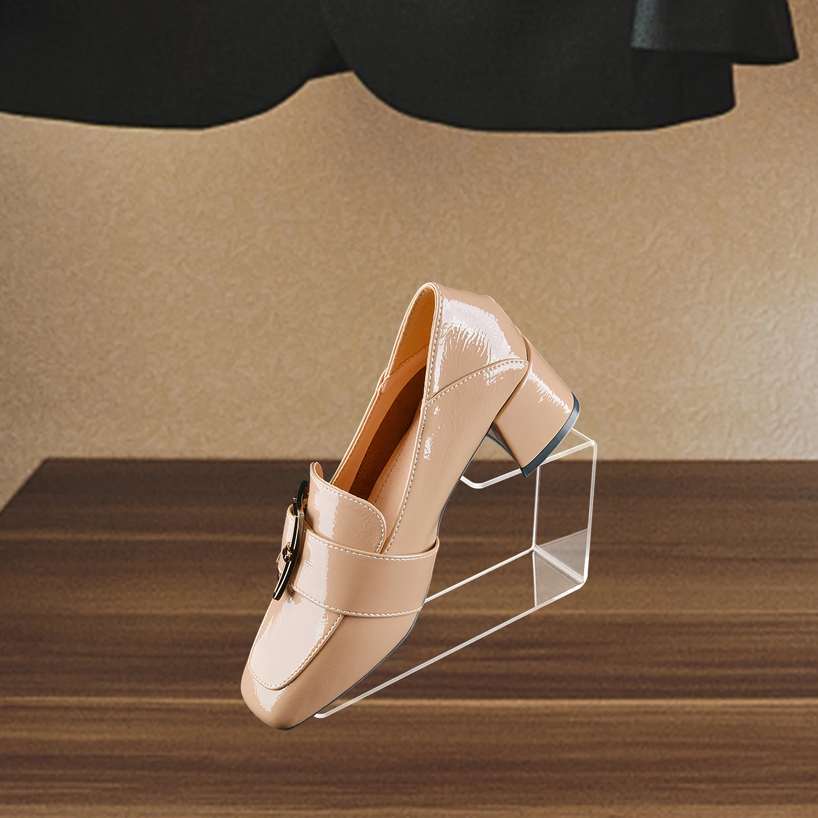 

2Pcs Acrylic Display St Clear Transparent Shoes Rack Holder for Home Shoe Display Home Child Adult Sneaker Heel ganizer