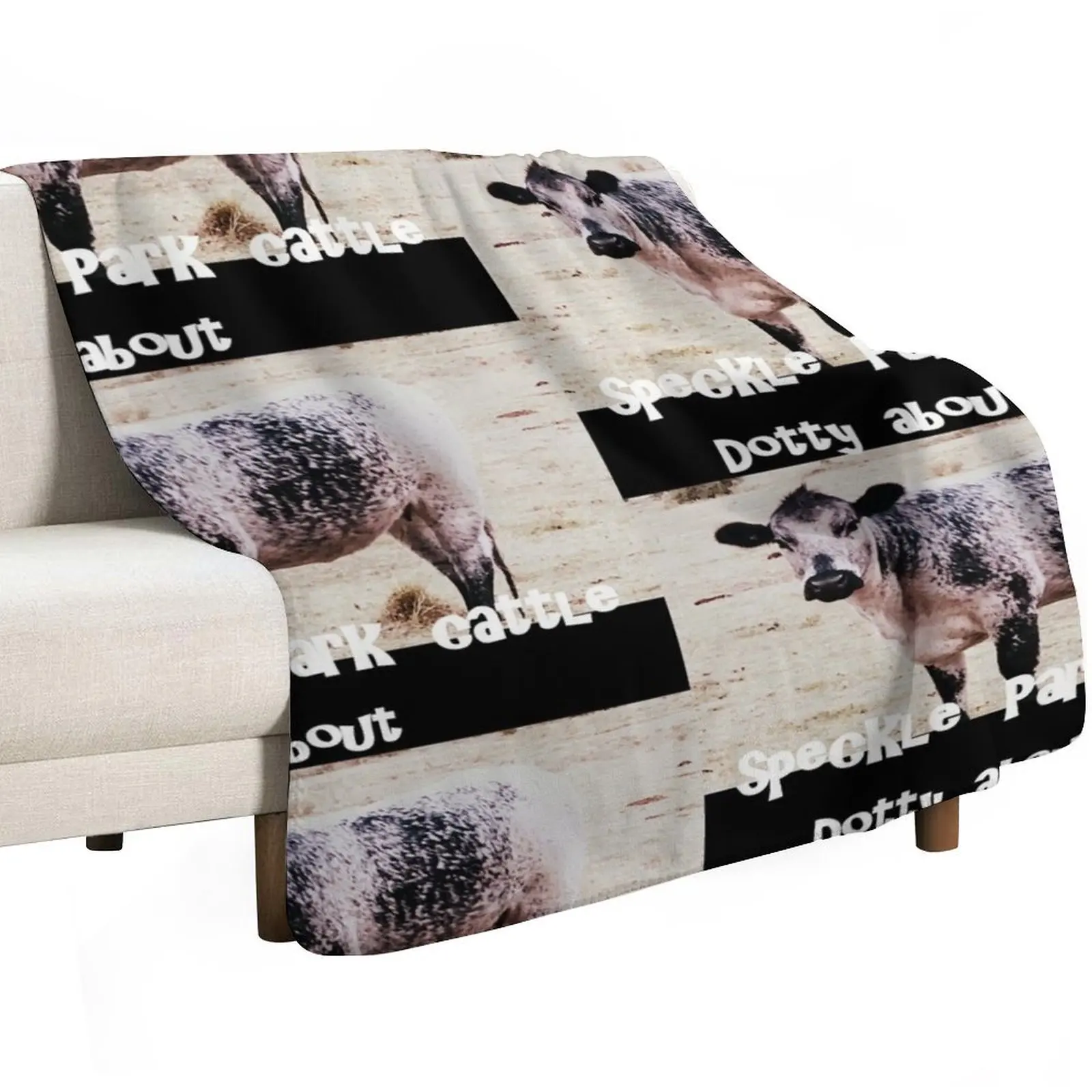 SPECKLE PARK CATTLE PROMOTIONAL, DOTTY ABOUT Throw Blanket Durable Warm Blanket for Daily Home Use