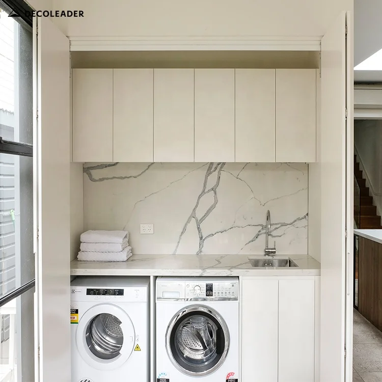 

Custom Laundry Room Cabinet Design Include Laundry Sink Cabinet