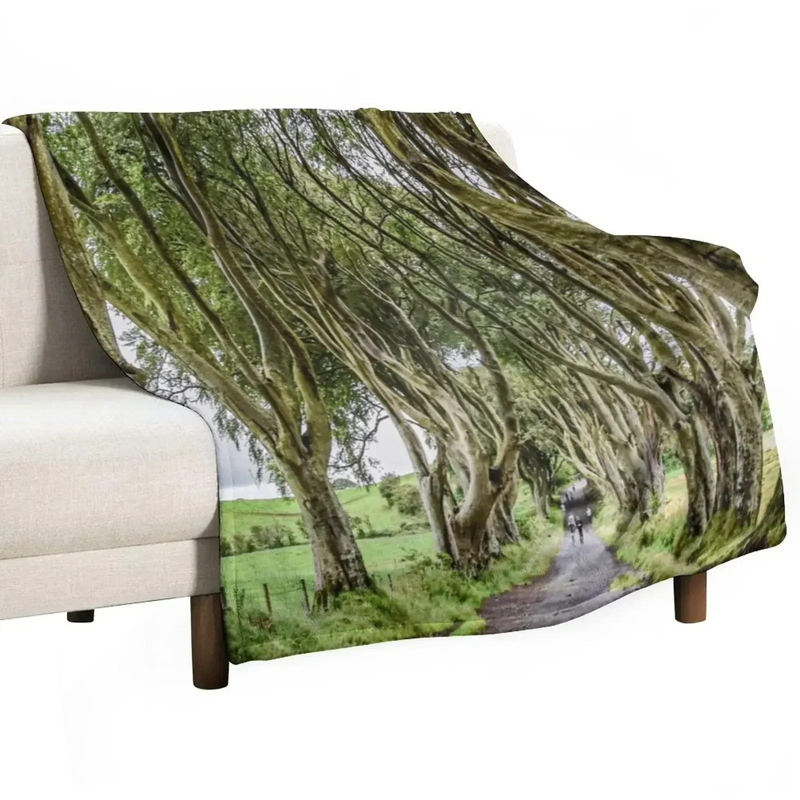 

The Dark hedges Northern ireland Throw Blanket Soft Big Luxury Brand blankets and throws Vintage Blankets