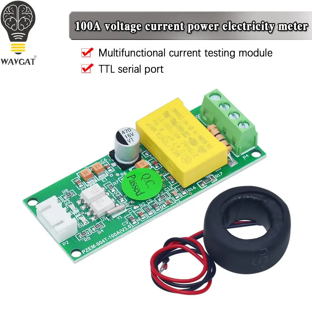 AC cyfrowy miernik wielofunkcyjny Watt Power Volt Amp aktualny moduł testowy PZEM-004T dla Arduino TTL COM2 \ COM3 \ COM4 0-100A 80-260V