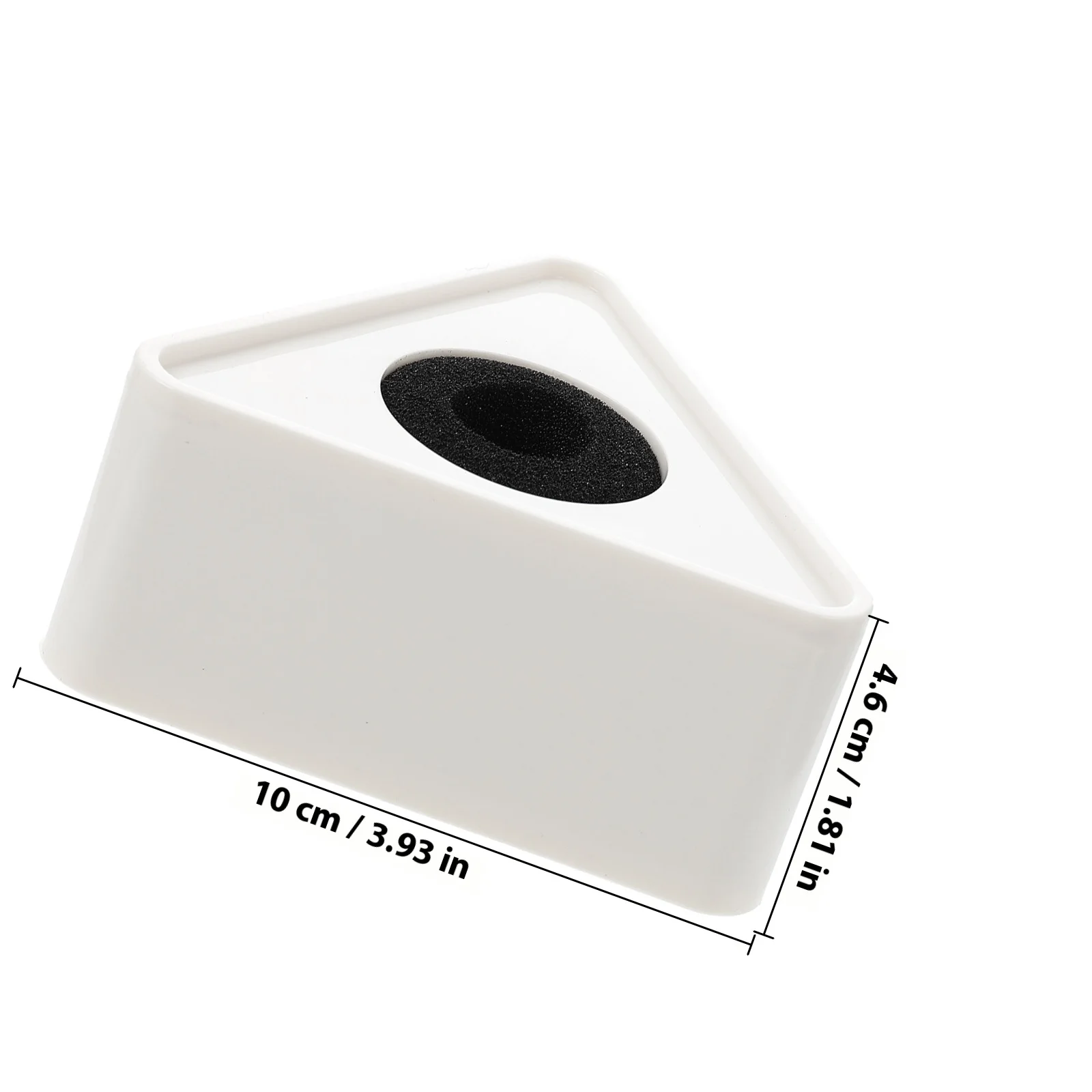 2Pcs Microphone Triangular Logo ABS Durable Station Flag for Interview Broadcasting Voiceover Audio Recording Studio Use