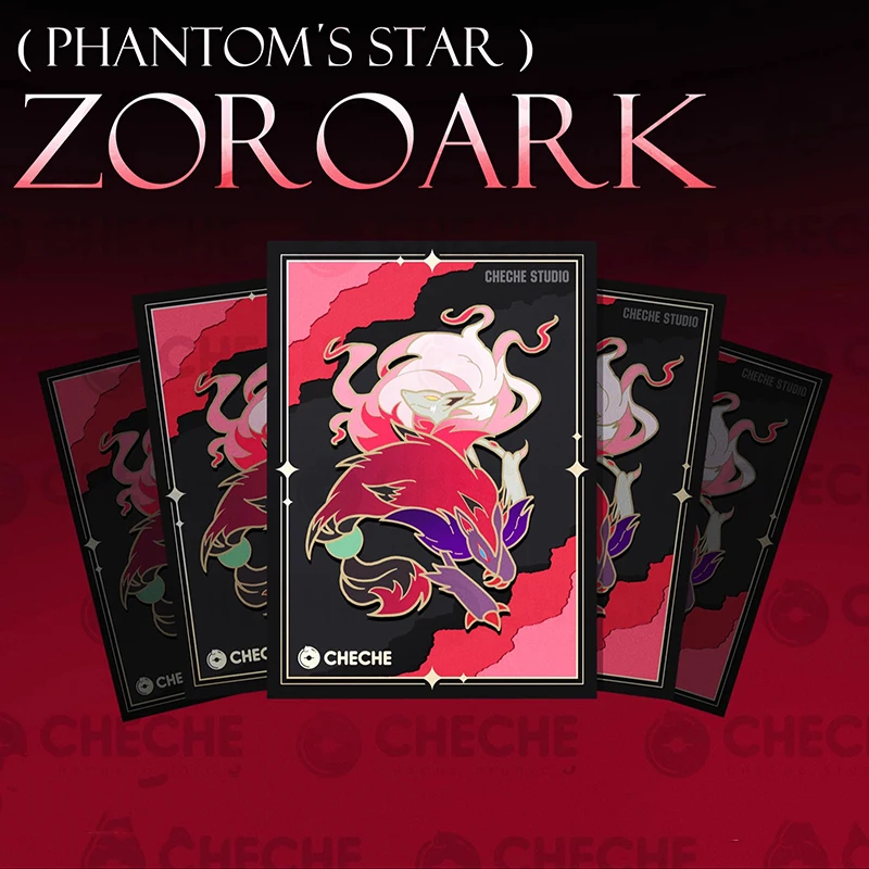 

64pcs/set Zoroark Frosted Card Sleeve PTCG Anime Game Collection Card Protective Cover Gift Toy 67*92mm