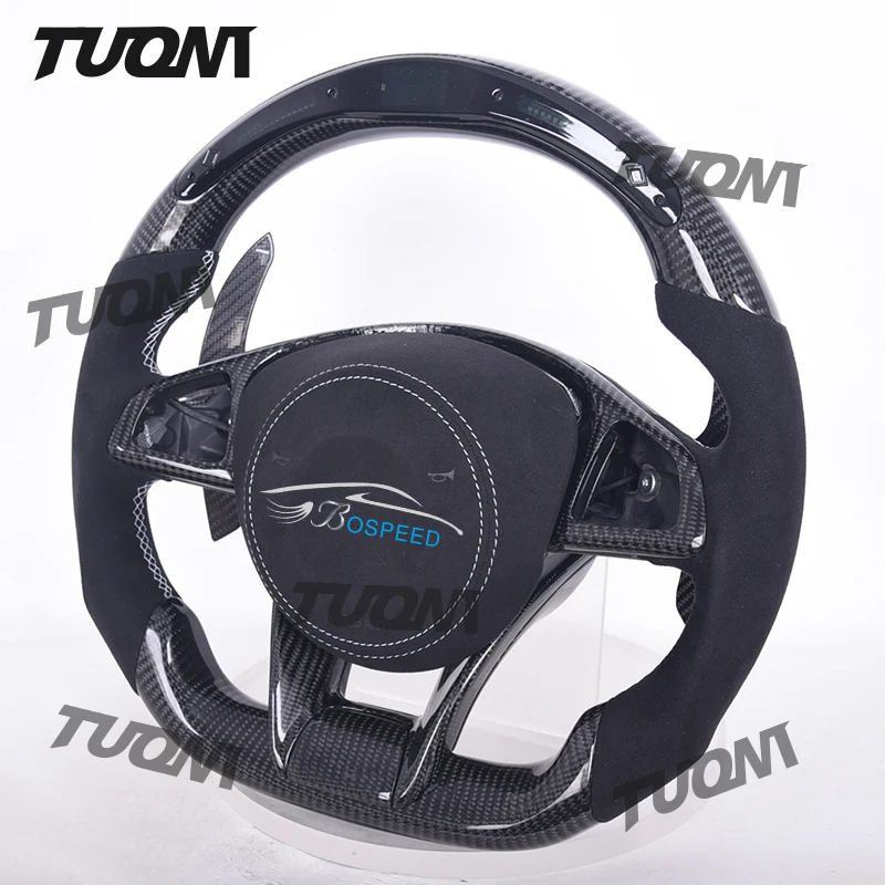 

For Mercedes Benz S-Class S500 A-Class AMG A45 C 43 63 Car Accessories Auto Interior Carbon Fiber Steering Wheel