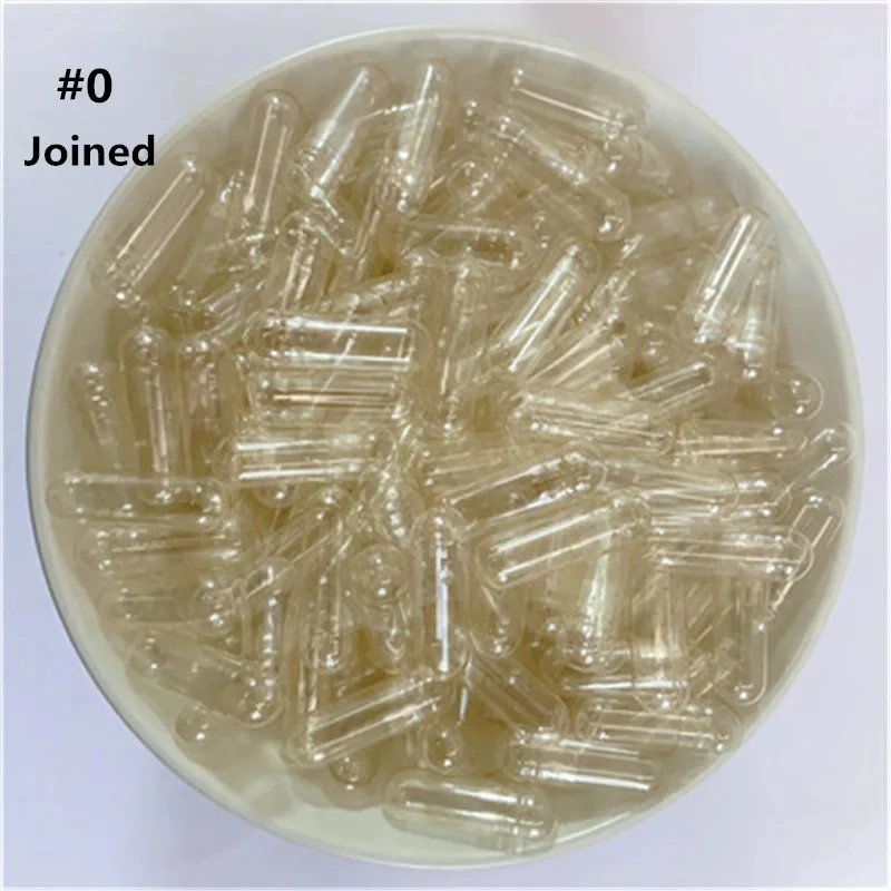 10000PCS Standard Size 0# Empty Edible Starch Capsule Shell Clear Capsules Hollow Transparent Separated Joined Capsules