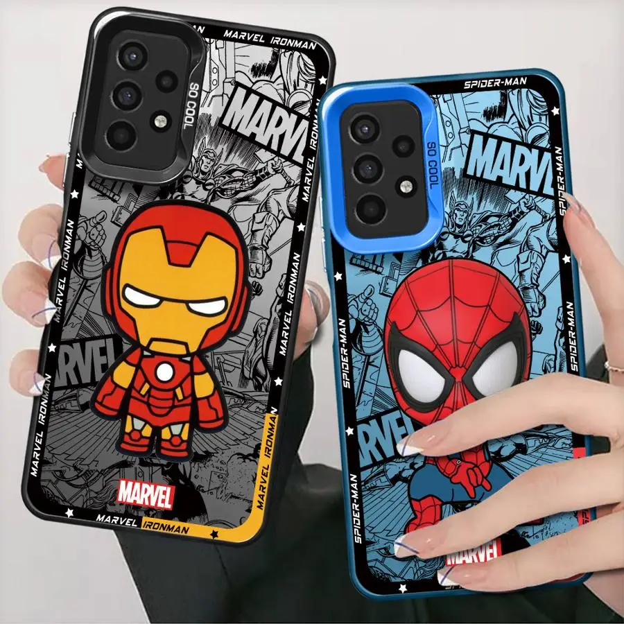 Cartoon Marvel Spiderman Groot Case for Samsung Galaxy A54 A73 A51 A24 A21s A33 A32 A53 A52s A23 A72 A55 A34 A71 A35 A22 Cover