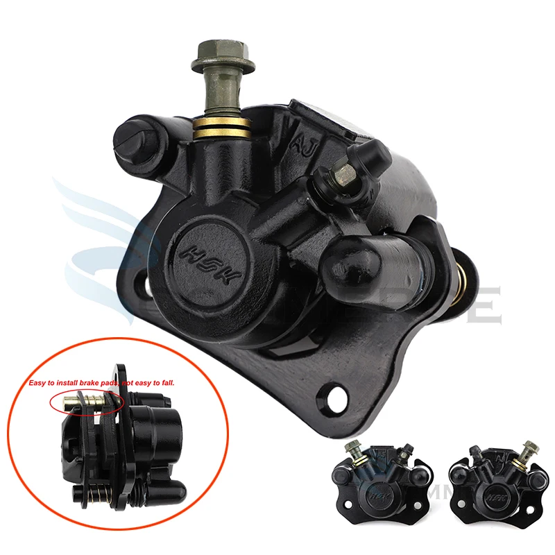 Lewy/prawy hamulec zacisk z klockami hamulcowymi do chińskiego 50cc-250cc ATV gokart Buggy Quad motor terenowy przednie/tylne hamulce akcesoria