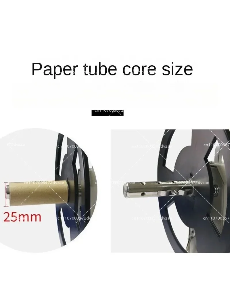 90MM Automatic Label Rewinder Machine Bidirectional Self-Adhesive Bar Code Label with Adjustable Speed for Business & Industrial